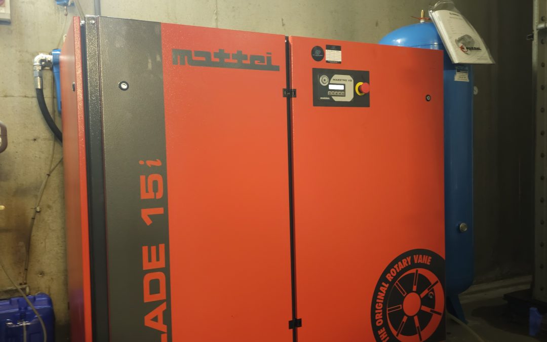 New 15kw variable speed compressor installation for Water walls